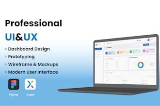 design ui ux dashboard, web app, saas admin panel and CRM