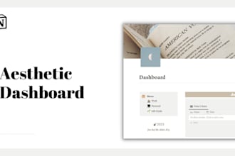 build a customized and an advanced aesthetic notion template