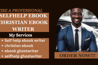 ghostwrite ebook on self help,  and christian ebook ghost ebook writer