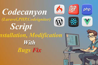 install laravel, codeigniter, codecanyon, PHP, cms scripts