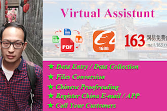 be your chinese virtual assistant web search date entry app test in china