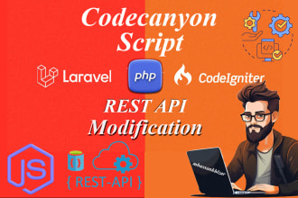 install wordpress, codecanyon, PHP scripts, codeigniter and set up rest API