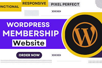 develop your wordpress membership website, lms website