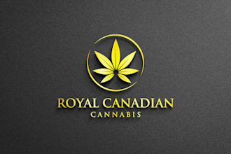 do luxurious cannabis weed marijuana logo design