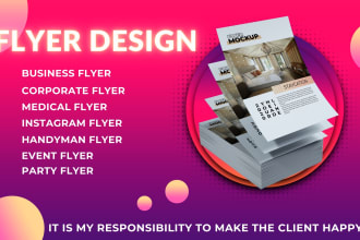 design professional business, event, corporate flyer and poster design