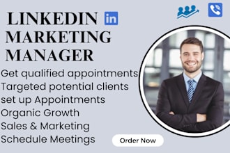 be your b2b linkedin marketing manager and appointment setter