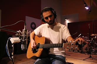 record acoustic guitars for your song