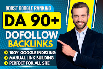 do high authority da 90 plus SEO dofollow backlinks