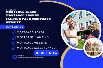 generate exclusive mortgage leads mortgage broker landing page mortgage website