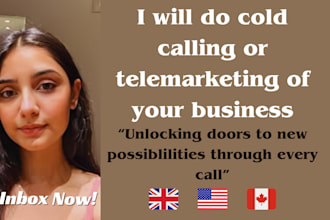 do cold calling, b2b telemarketing in USA, UK, and canada