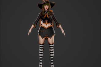 model stylized nsfw character, cartoon character 3d character model, texturing