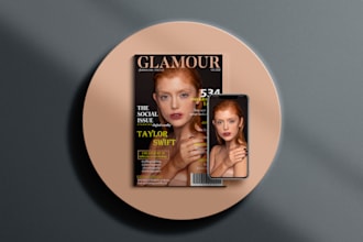 design an eye catching magazine cover