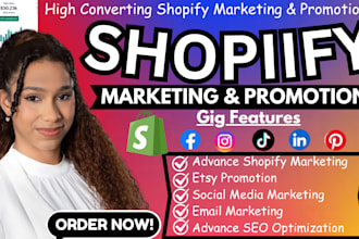 promote etsy shop, shopify promotion, shopify marketing to boost shopify sales