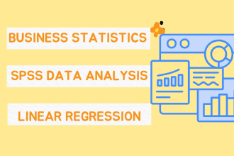 do business statistics, spss data analysis, linear regression analysis