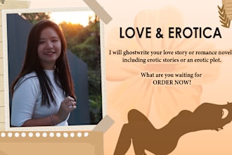 ghostwrite your love story or romance novel