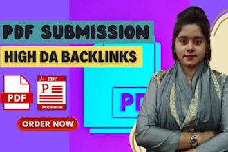 do 80 PDF submissions to the top sites where pdfs are shared