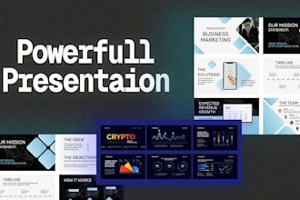 design product pitch deck and business presentation in powerpoint or figma