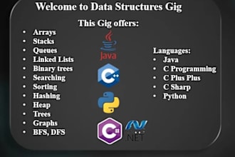 do your data structure and algorithms tasks and projects