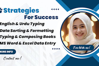 do inpage data entry,composing  books,english or urdu assignments