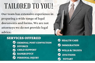 draft your court motion, lawsuit, complaint, appeal, etc legal doc prep