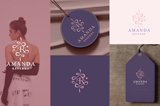 design luxury professional perfect minimalist logo with copyright