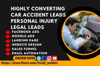 generate car accident leads personal injury lead facebook ads legal injury leads