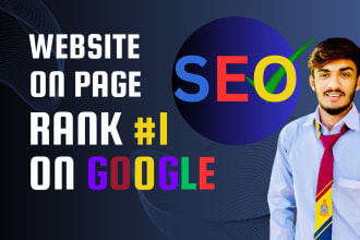 onpage seo optimization and boost up site speed