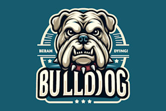 design an awesome bull dog mascot logo for  your company