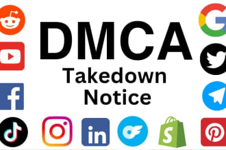 send dmca takedown notice to remove illegal content