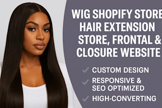 frontal shopify store wig shopify store hair extension store closure store
