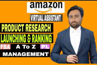 be your amazon fba private label virtual assistant, product research, pl