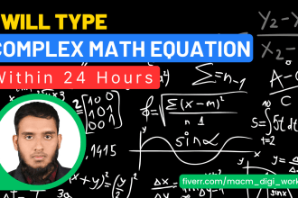 type math equations in ms word or mathtype and convert into pdf or word