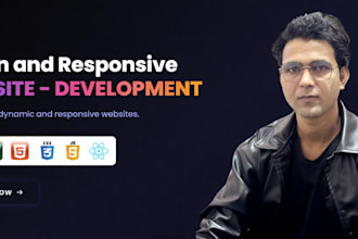make website using django, bootstrap, react, HTML and CSS