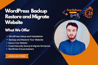 backup, restore, migrate your wordpress website in 3 hours