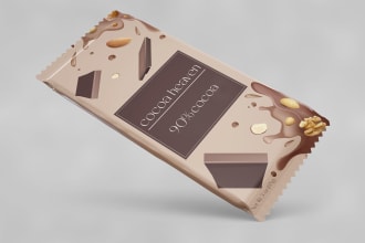 create chocolate, vape, tape, label, box packaging design