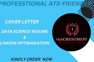 write an ats data science resume, cyber security, cover letter, resume writing