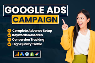 setup and optimize your google ads adwords PPC campaigns