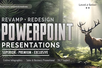 redesign powerpoint presentation, PPT, marketing sales pitch deck google slides