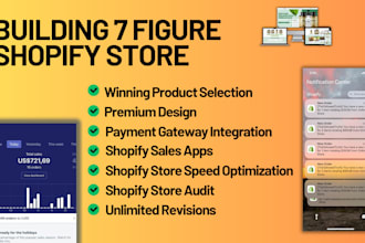 build sales optimized 7 figure shopify store