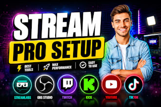 setup configure obs studio for live streaming recording