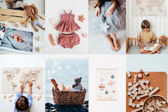 do baby product photography, commercial photo for brands, etsy, instagram