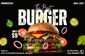 design food menu, flyer, poster and instagram ads