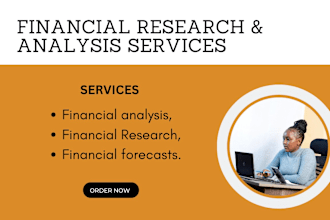 do analysis, financial research, forecast and business plan