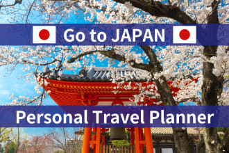 create a personalized itinerary for a trip to japan