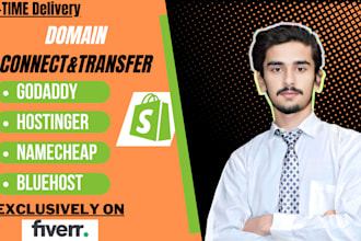 connect or transfer your domain to shopify, wordpress, wix