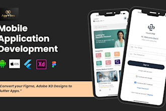 convert figma xd design to flutter app with animations