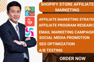 design shopify store affiliate marketing goaffpro uppromote referral candy