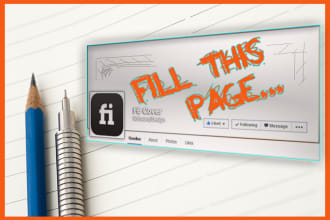 design a banner or profile pic for your facebook page read description