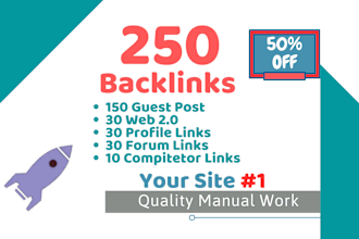 make 150 dofollow backlinks on high matrics website