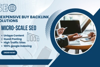 do micro scale seo for inexpensive buy backlink solutions